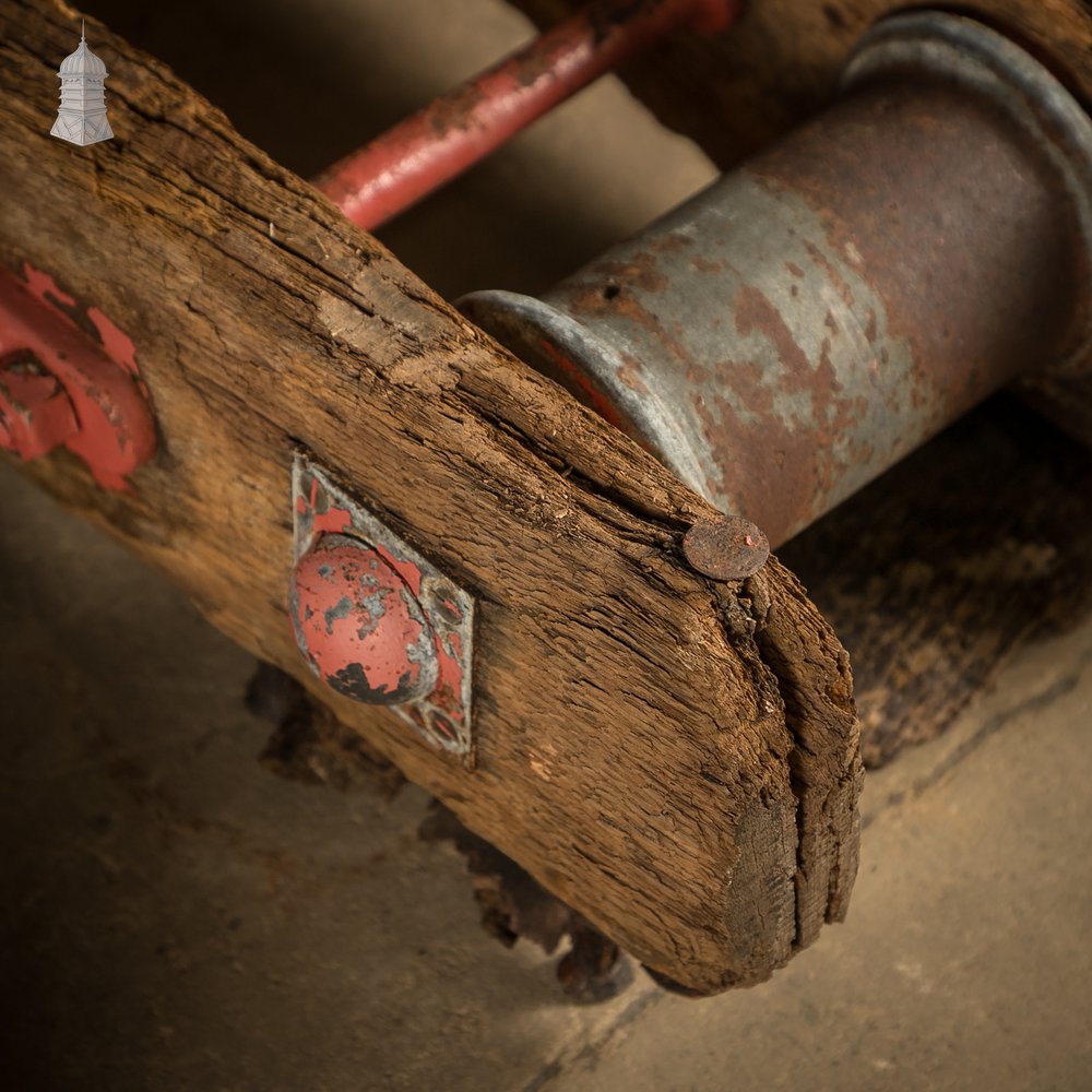 Vintage Industrial Cable Rollers, Set of Three