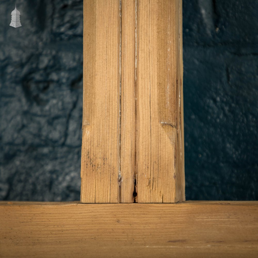 Half Glazed Door, Victorian Pine with Raised Panel and Drip Sill