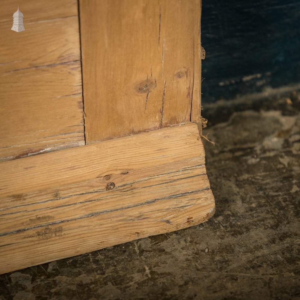 Half Glazed Door, Victorian Pine with Raised Panel and Drip Sill