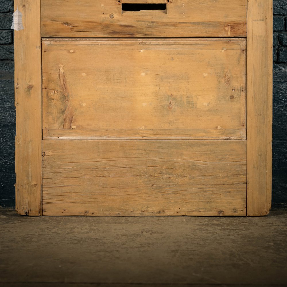 Half Glazed Door, Victorian Pine with Raised Panel and Drip Sill