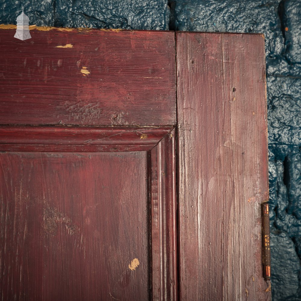 Moulded 4-Panel Door, Red Painted Finish