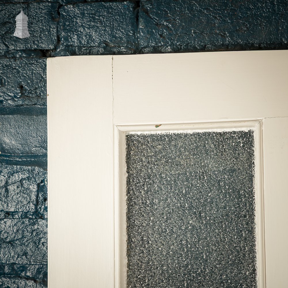 Half Glazed Door, 4 Panel, Textured Glass.
