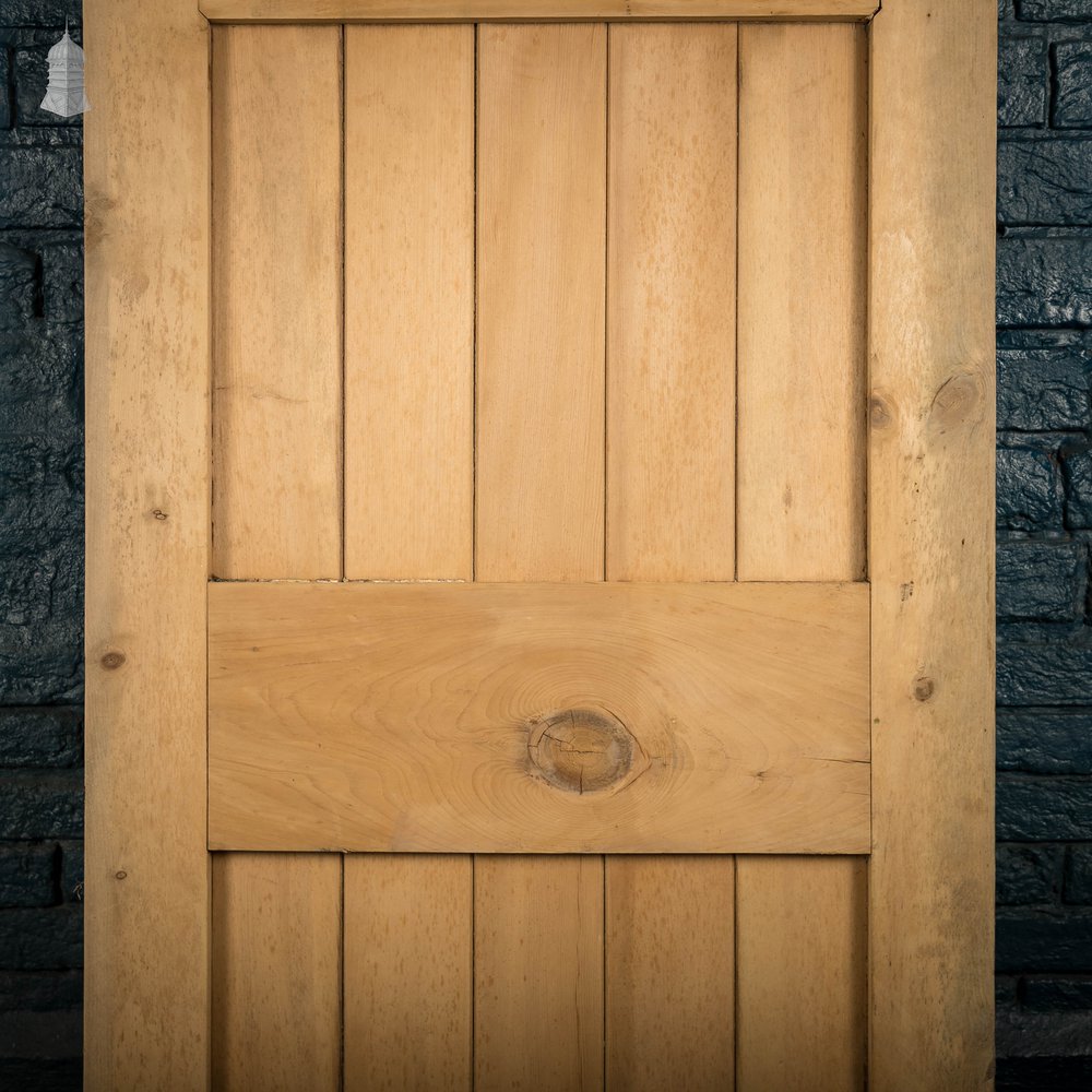 Glazed Pine Door, Edwardian, Bullseye Glass