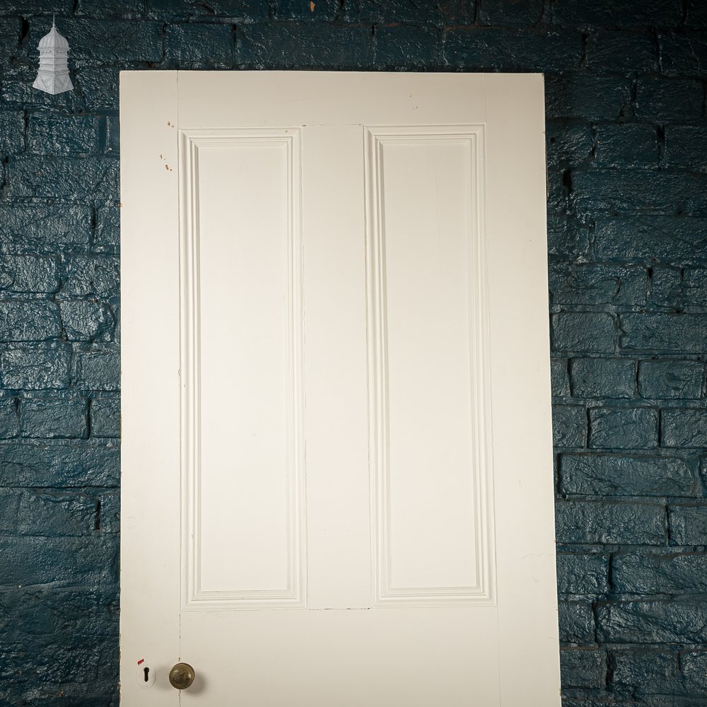 4 Panel Door, Reclaimed, White Painted Finish