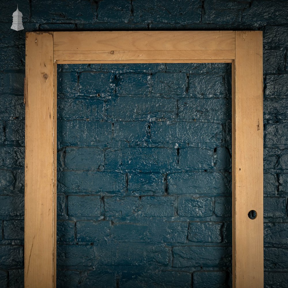 Victorian Glazed Door, Pine Two Panel Half Glazed