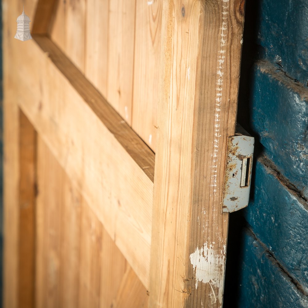 Ledged and Braced Pine Door, Reclaimed