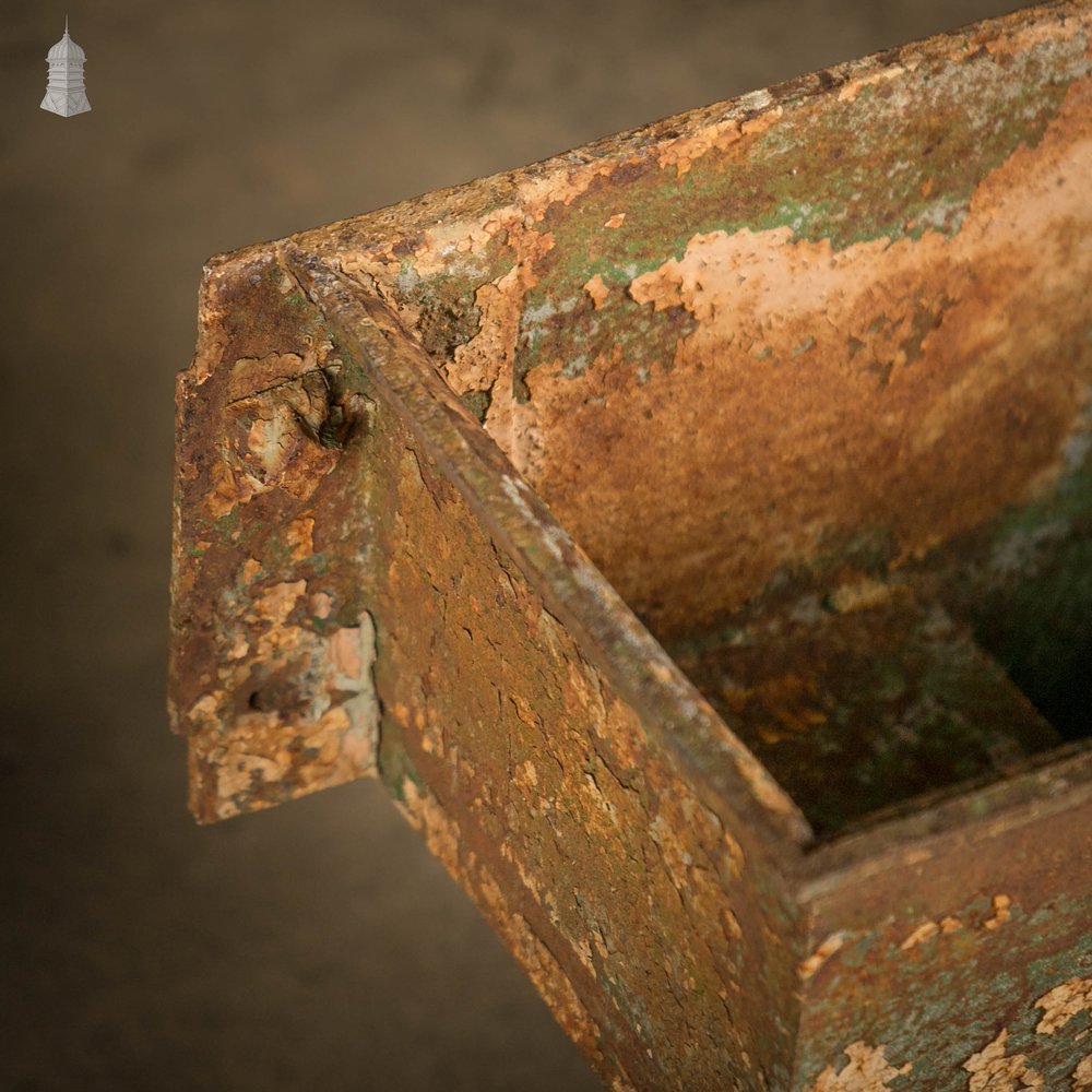 Rainwater Hoppers, Pair of Large Cast Iron Head Boxes