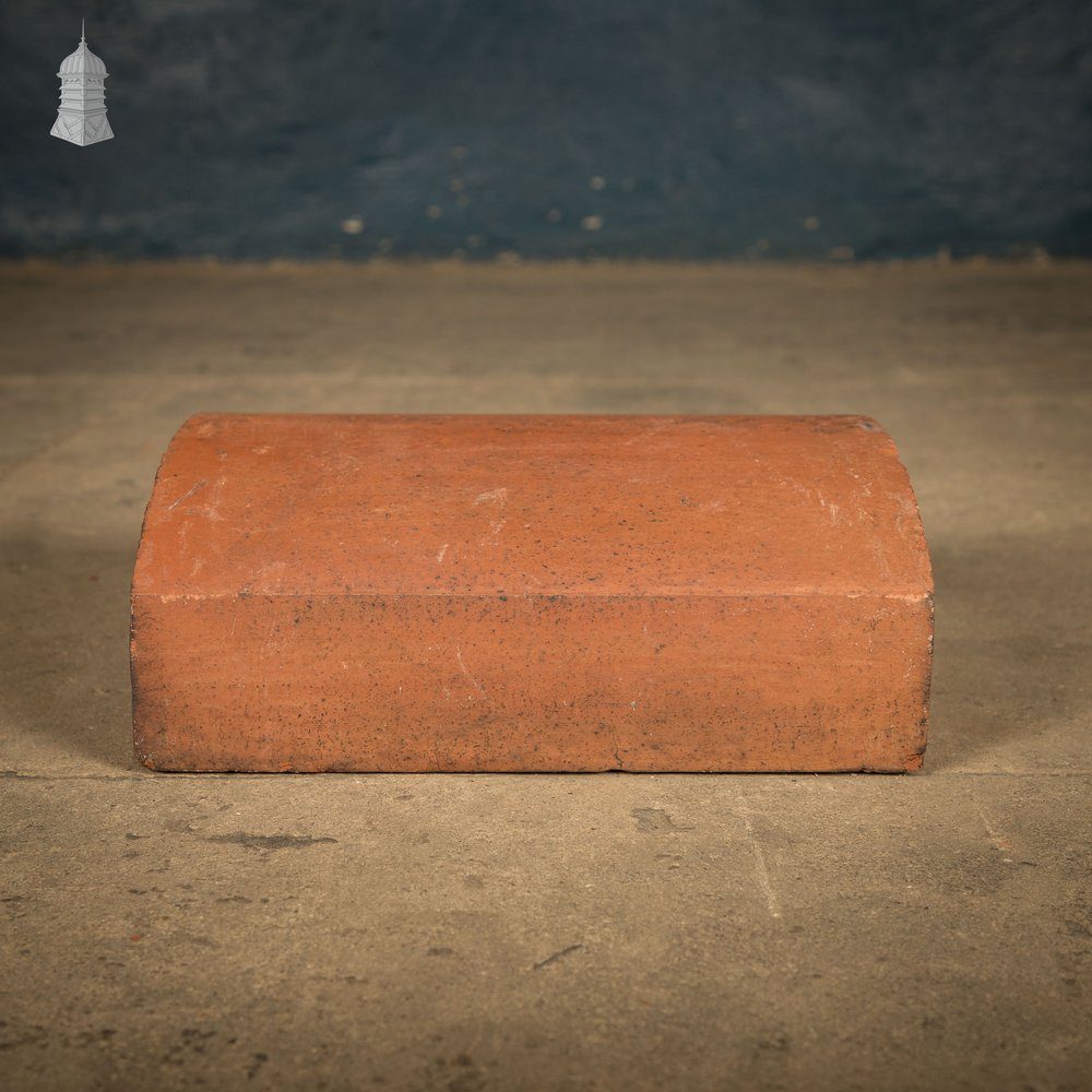 Domed Wall Copings, Terracotta, - A Run of 3.3M