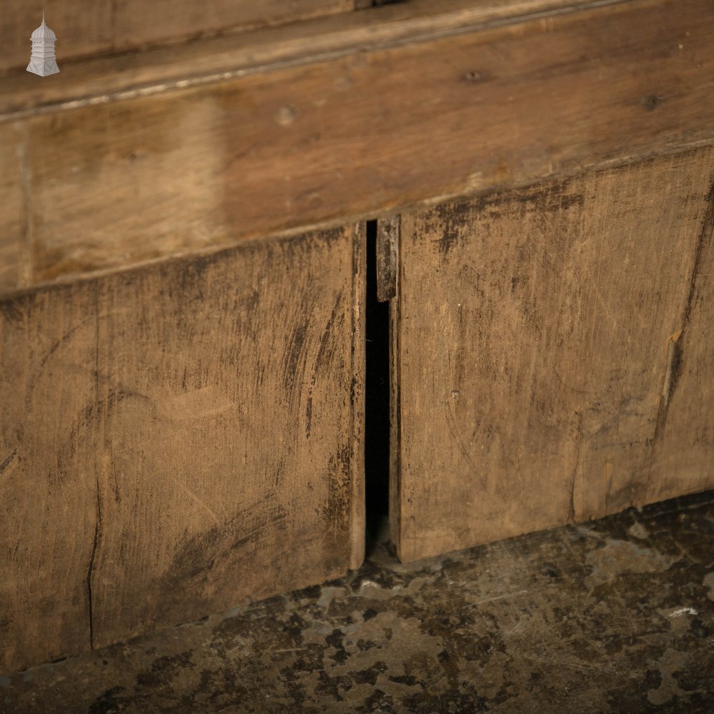 Plank and Ledge Door, 17th C Two Plank Pine Cottage Door