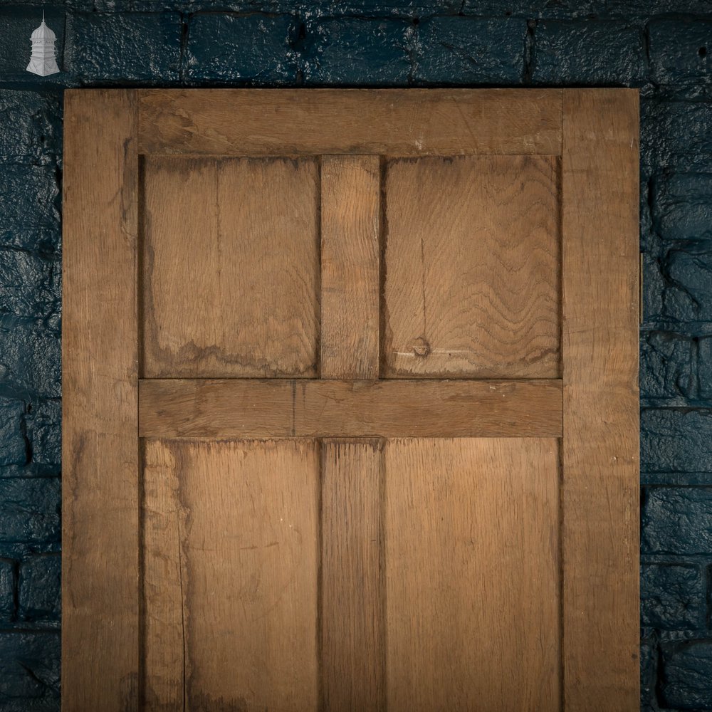 Oak Paneled Door, 18th C 9 Panel