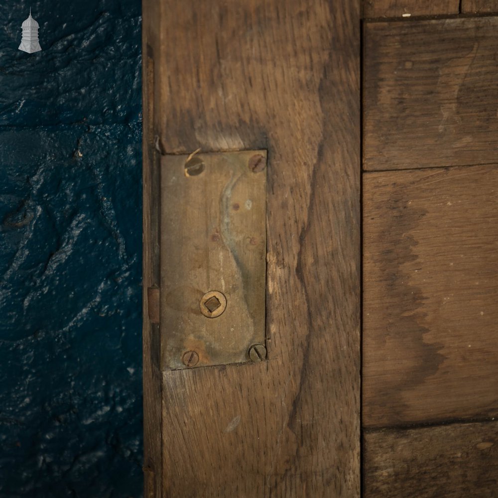 Oak Paneled Door, 18th C 9 Panel