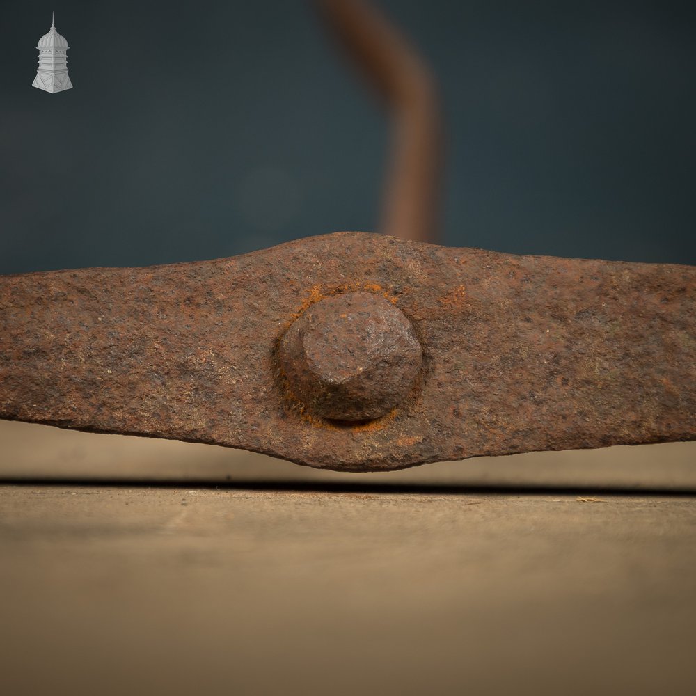 Spear Head Wall Tie, Reclaimed Wrought Iron Wall Anchor, Wall Plate