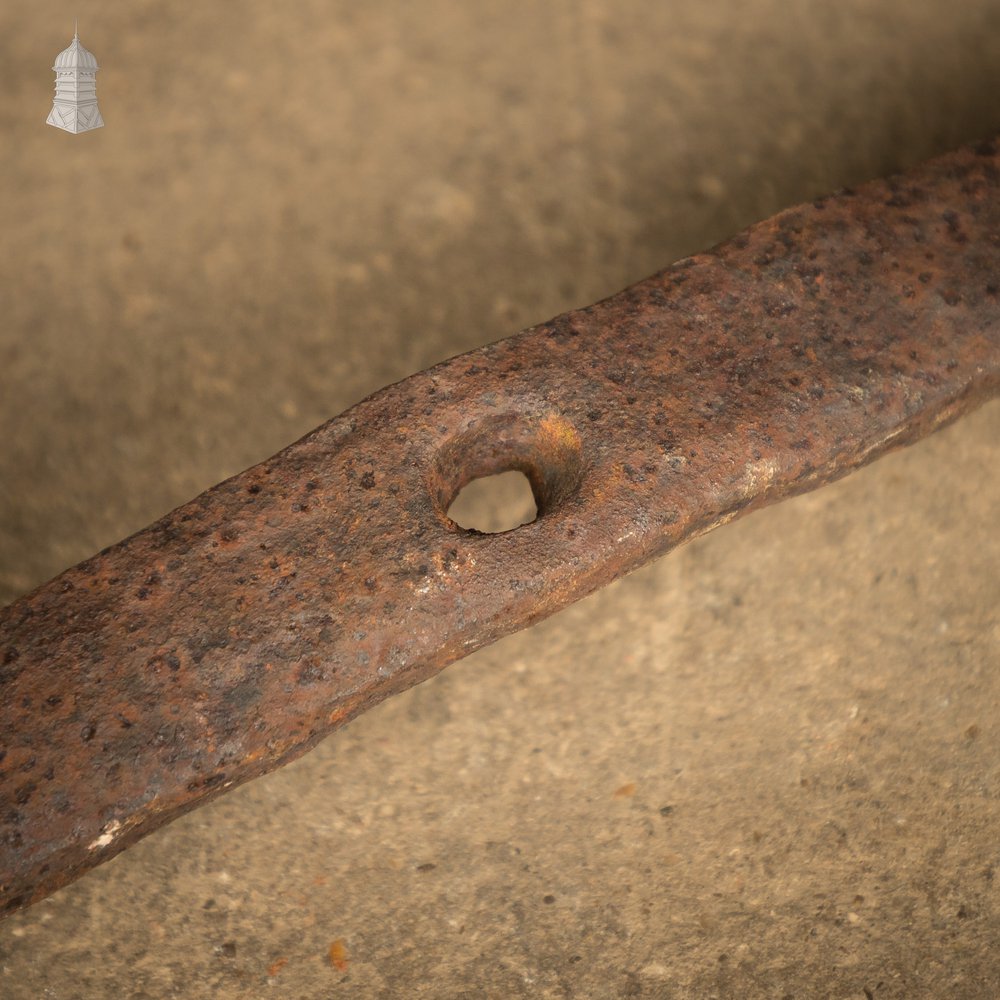 Spear Head Wall Tie, Reclaimed Wrought Iron Wall Anchor, Wall Plate