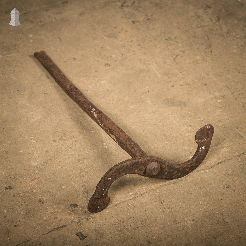 Reclaimed Wall Tie, Wall Plate, Wrought Iron Wall Anchor