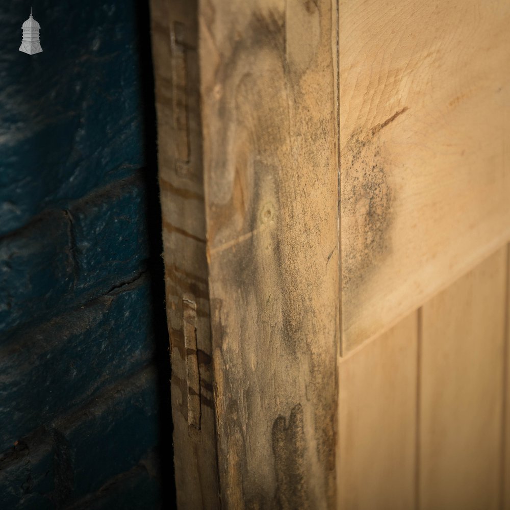 Glazed Pine Door, Edwardian Framed Plank