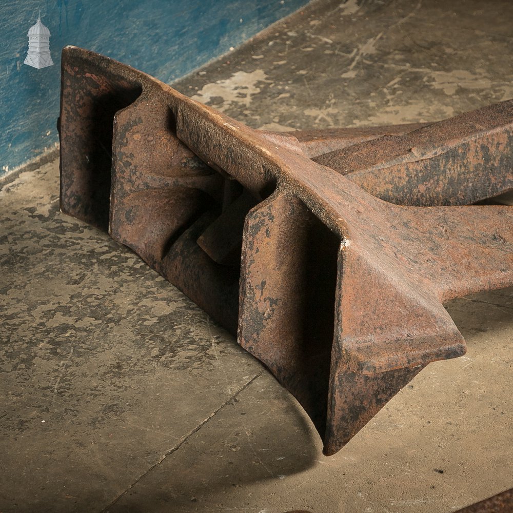 Pair of Salvaged AC-14 Stockless Anchors, 700kg Cast Iron