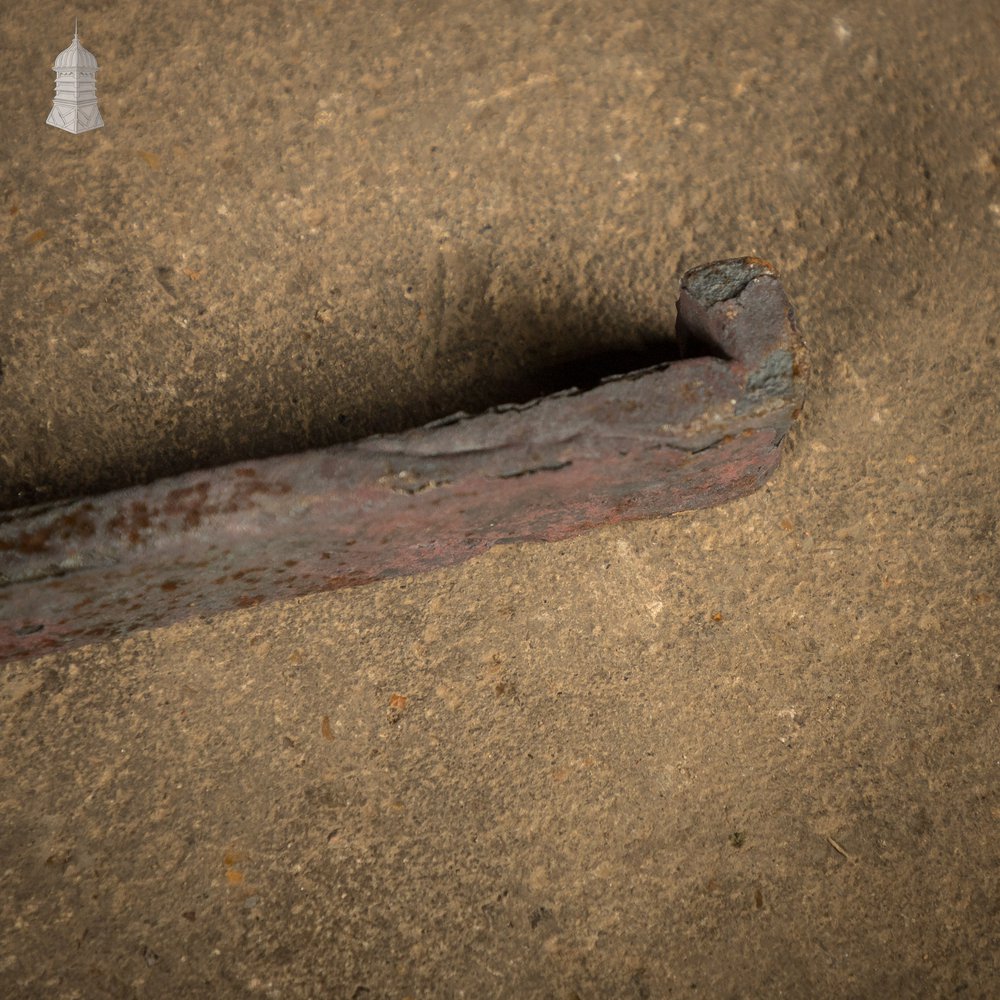 Spear Head Wall Tie, Reclaimed Wrought Iron Wall Anchor, Wall Plate