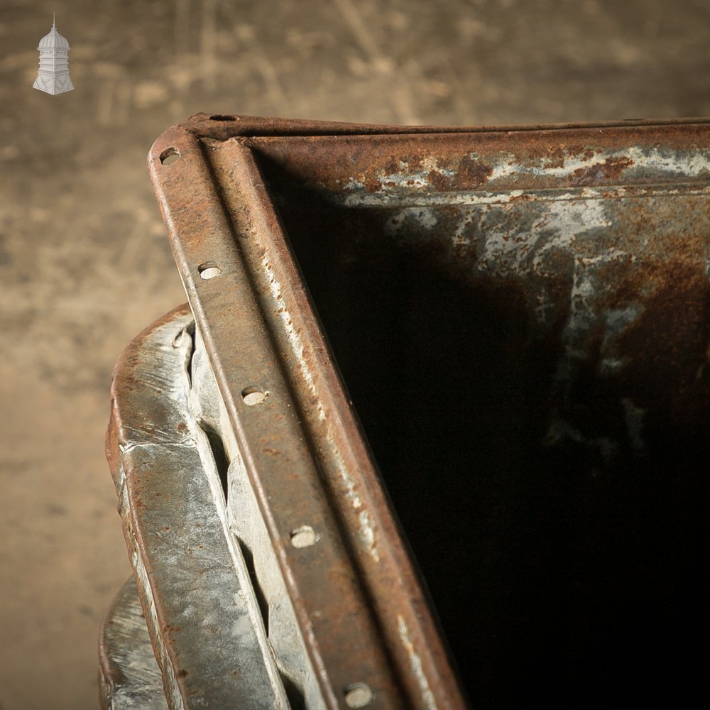 Reclaimed Military Parachute Supply Crate | Distressed Industrial Planter & Prop Piece