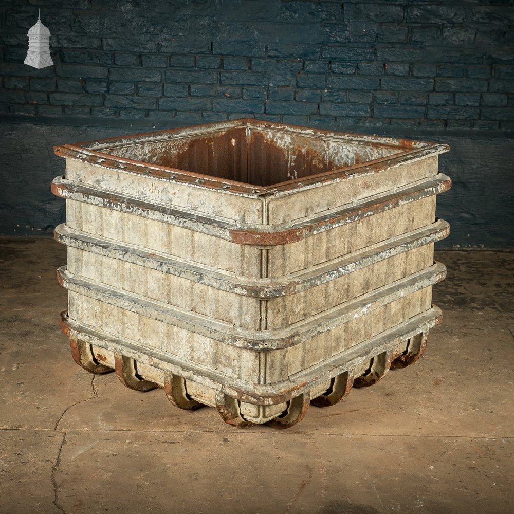 Reclaimed Military Parachute Supply Crate | Distressed Industrial Planter & Prop Piece