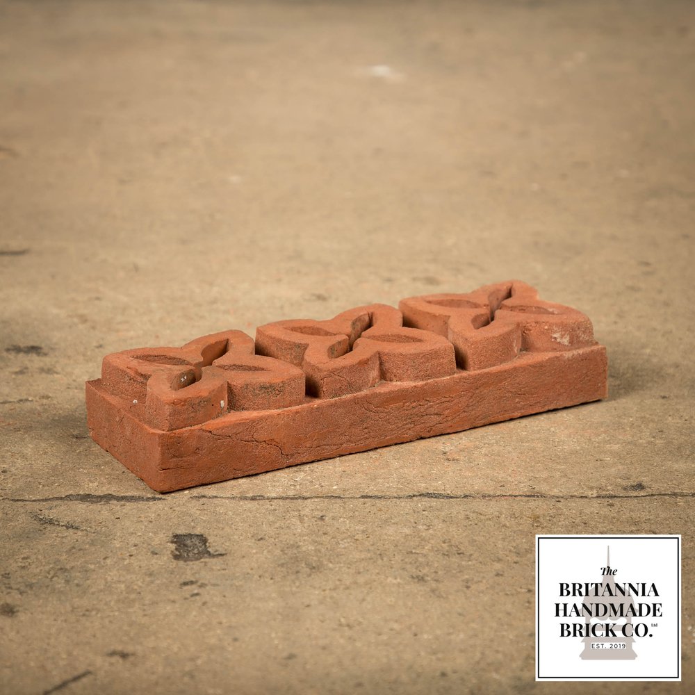 Star String, Decorative 3" Handmade Red Brick