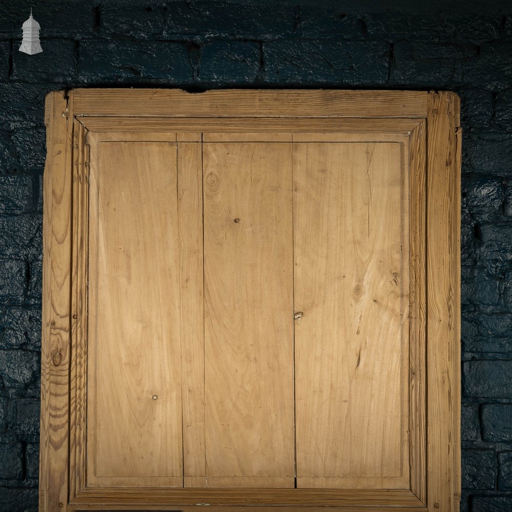 Pine Paneled Door, French 3 Panel Victorian