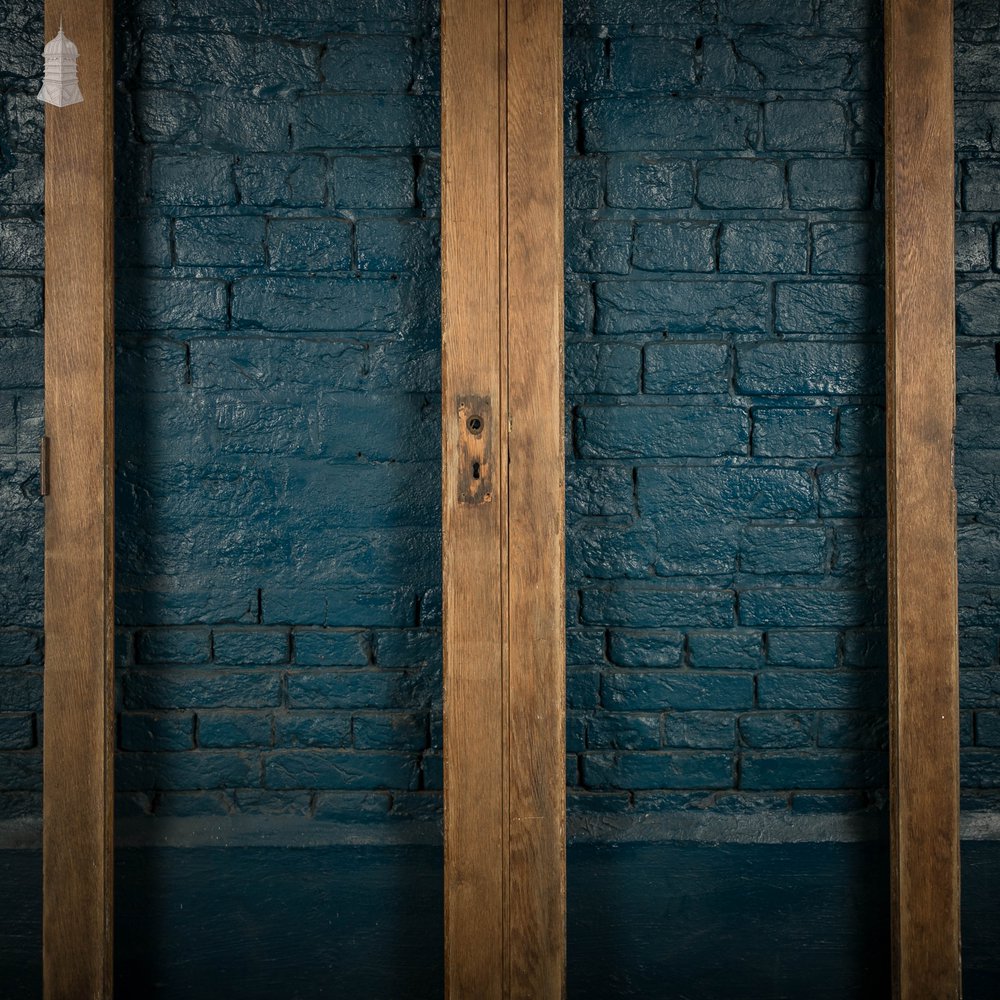 Glazed Oak Doors, Pair