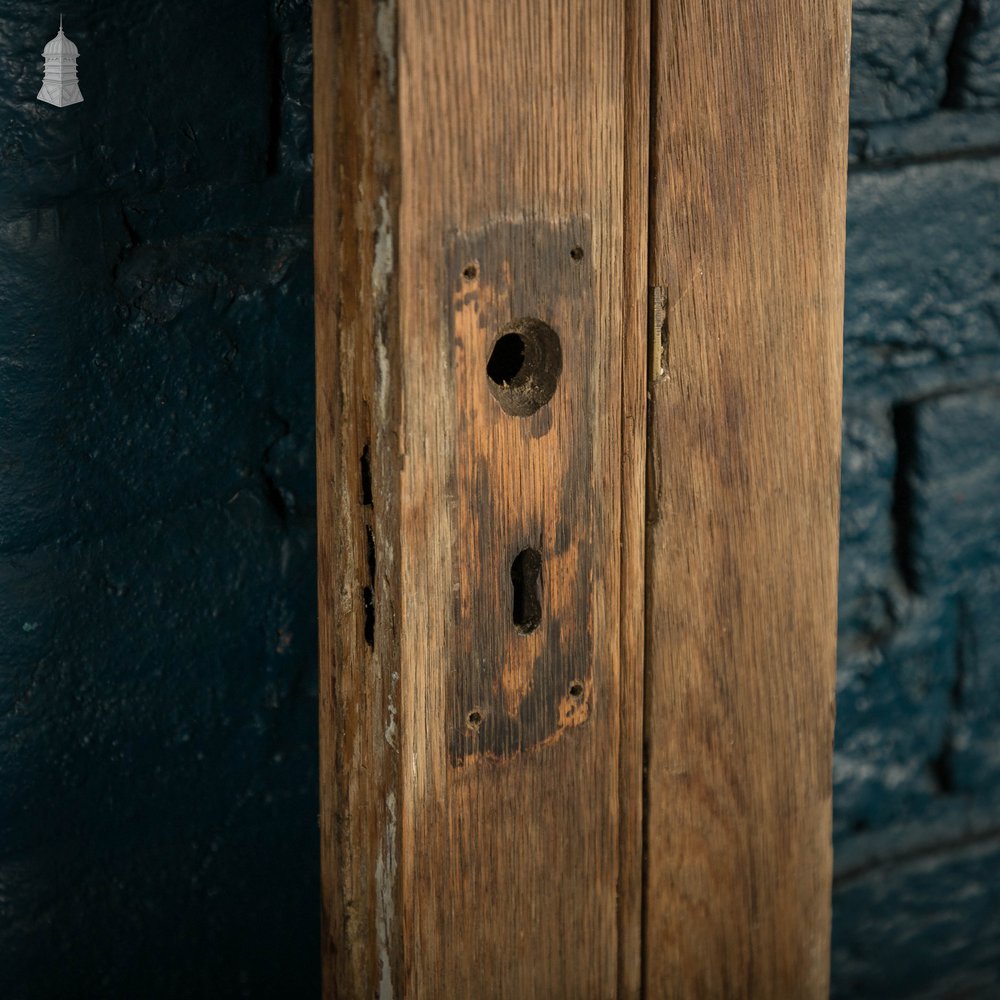 Glazed Oak Doors, Pair