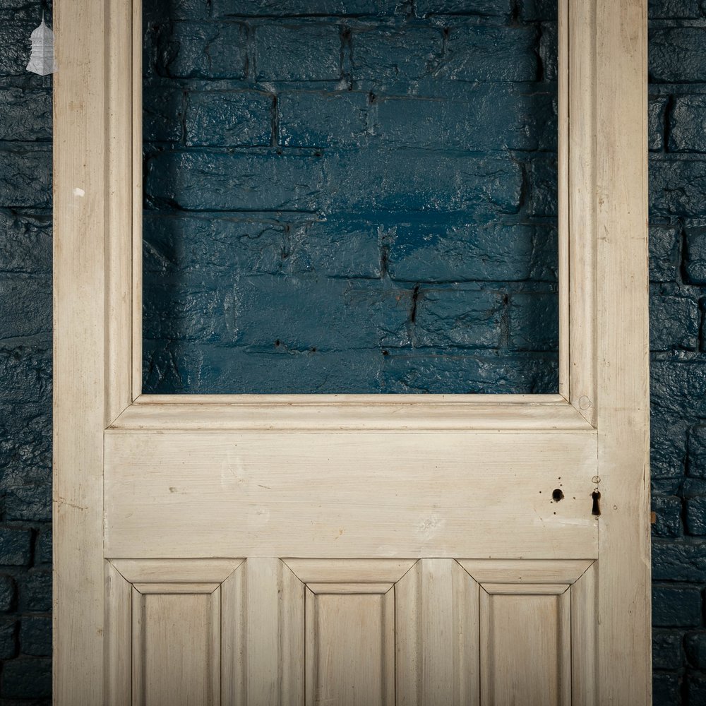 Half Glazed Door, Victorian 4 Panel Pine