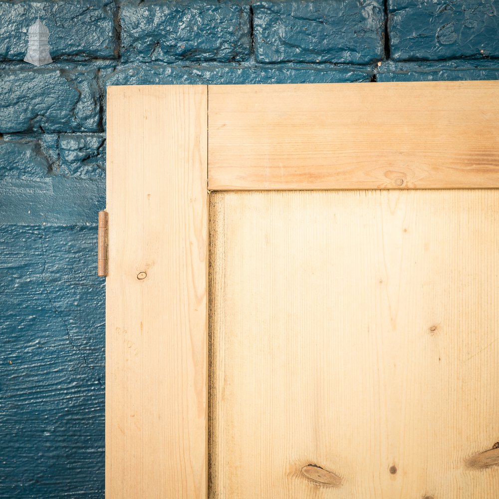 Pair of Small Stripped Pine Victorian Cupboard Doors