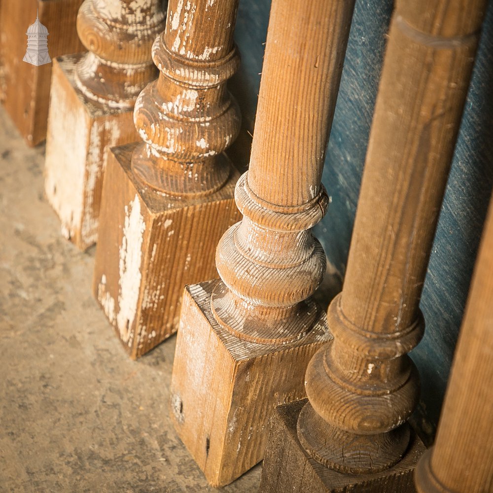 Pine Staircase Spindles, Batch of 16