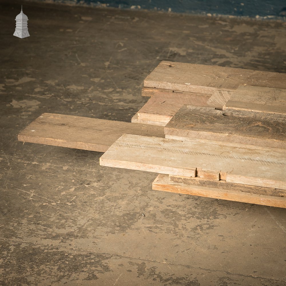 7" Inch Wide Pine Floorboards cut from Salvaged Floor Joists, Batch of 5 Square Metres