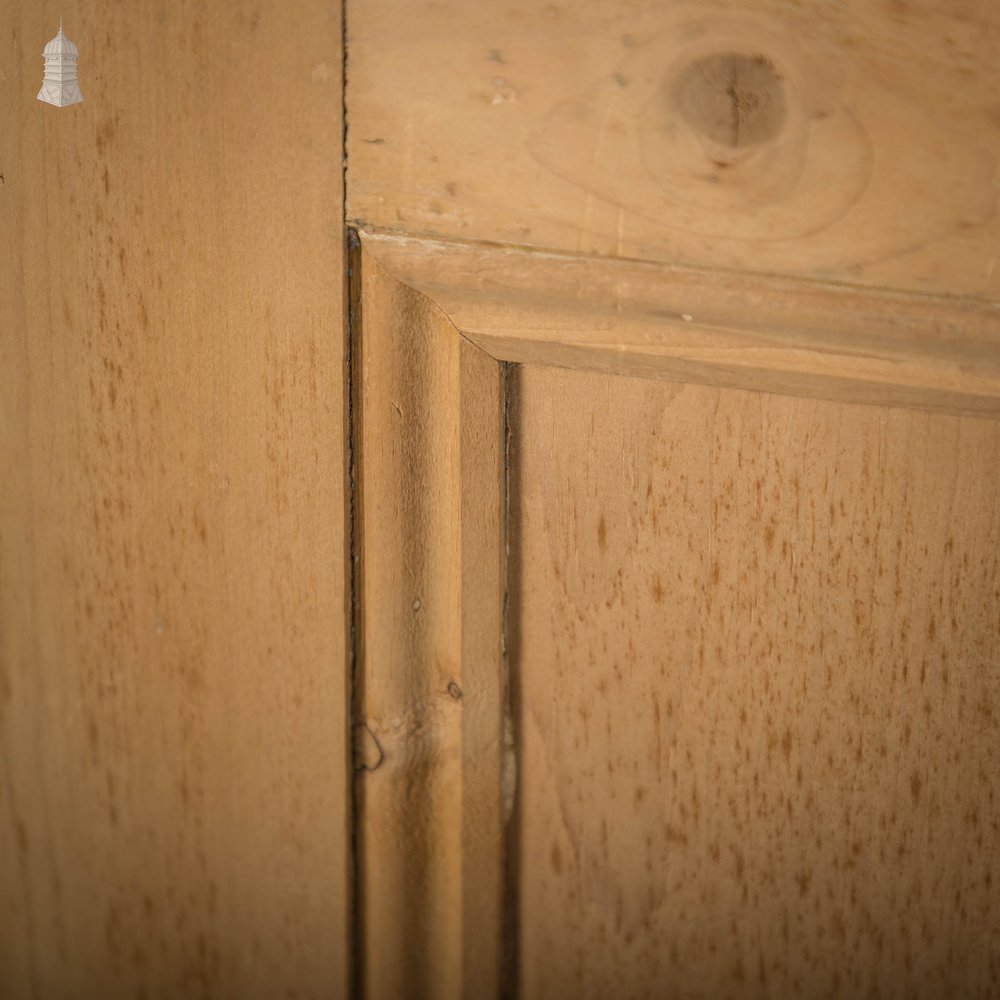 Victorian Glazed Door, 3 Panel Pine with ‘Sycamore’ Style Textured Glazing