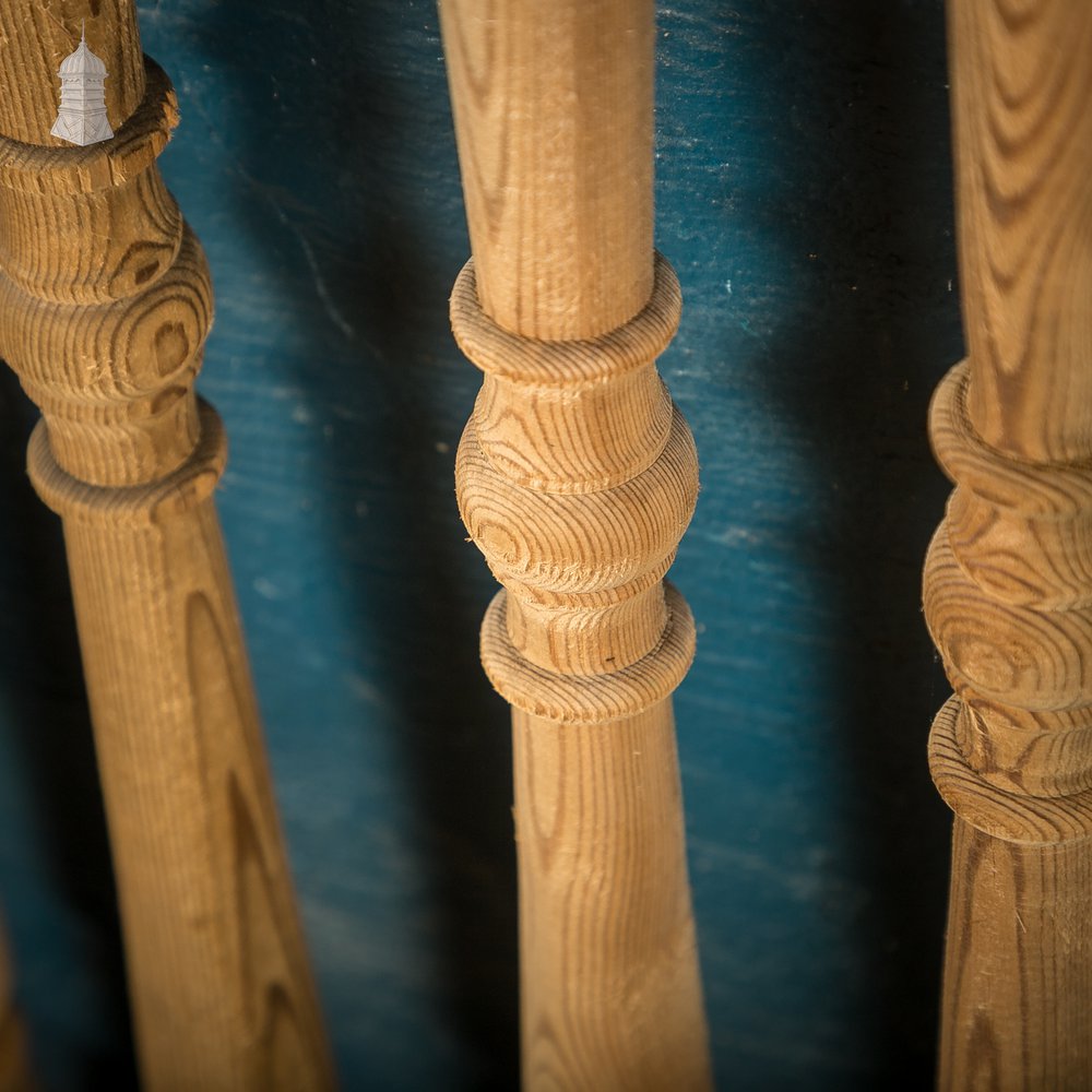 Turned Pine Balusters, Set of 14 Reclaimed