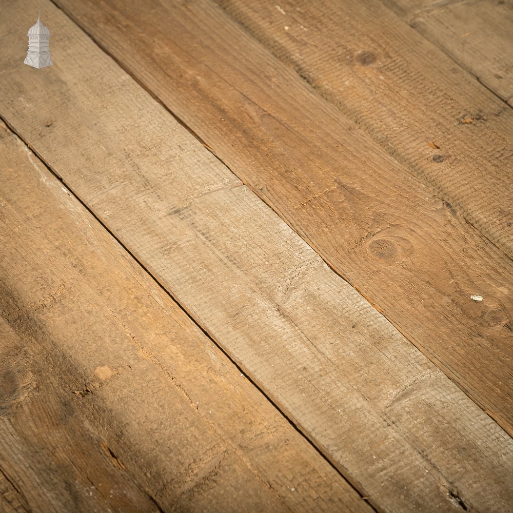 5" Inch Wide Pine Floorboards cut from Salvaged Floor Joists - Batch of 7.6 Square Metres