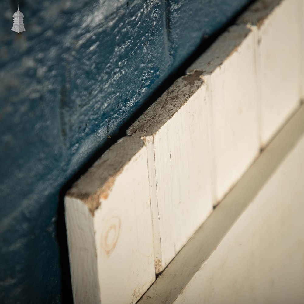 Plank Ledged and Braced Door, White Painted Tongue and Groove Cupboard Door