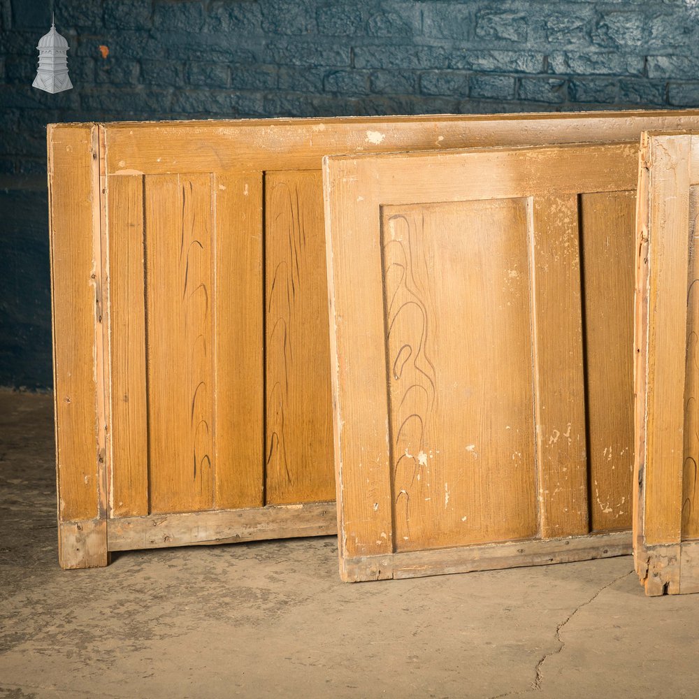 Pine Panelling,  Faux Woodgrain, 2 Panel - A Run of 8M