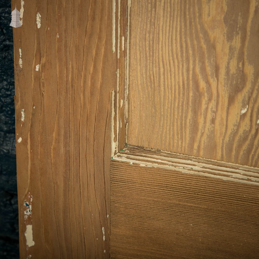 Pine Paneled Door, Moulded 4 Panel