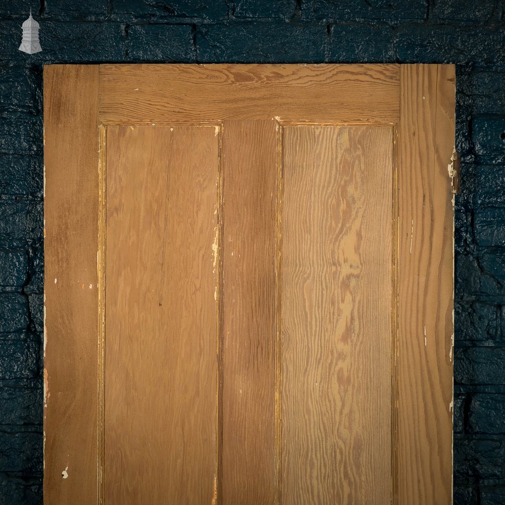 Pine Paneled Door, Moulded 4 Panel