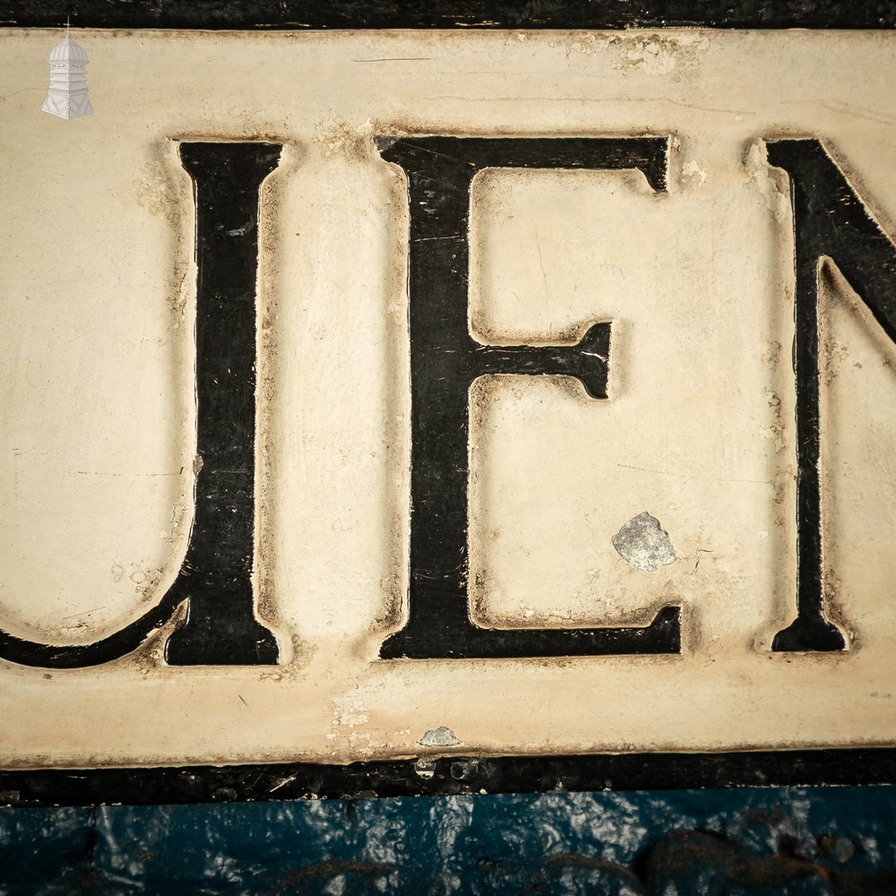 ROUEN ROAD Street Sign, Reclaimed Norwich City Street Name Plate