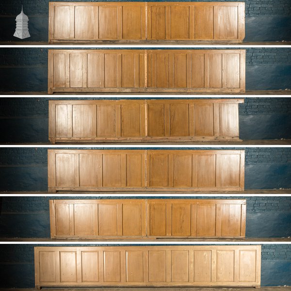 Pine Panelling,  Faux Woodgrain, 2 Panel - A Run of 22M