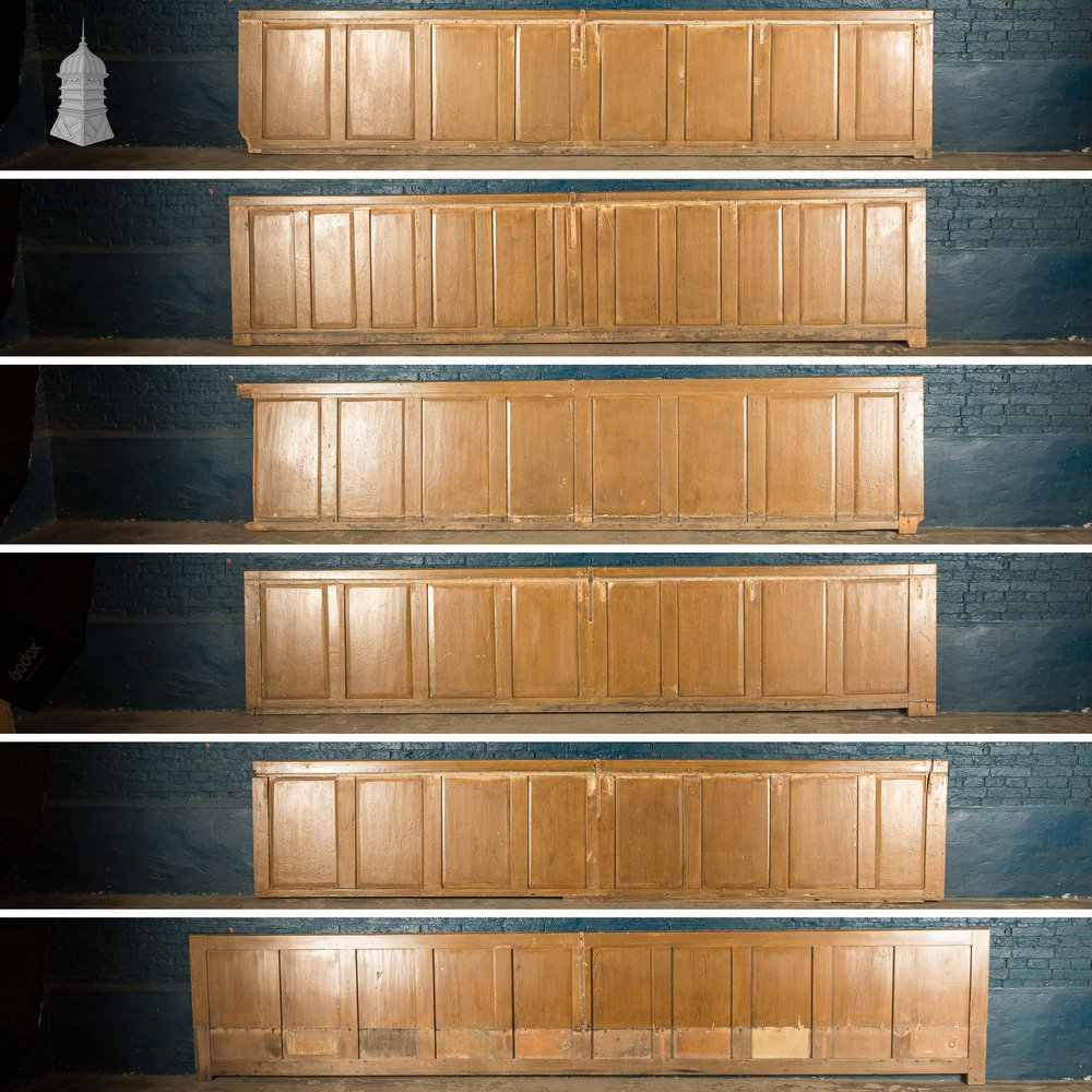 Pine Panelling,  Faux Woodgrain, 2 Panel - A Run of 22M