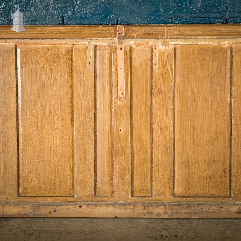 Pine Panelling,  Faux Woodgrain, 2 Panel - A Run of 22M