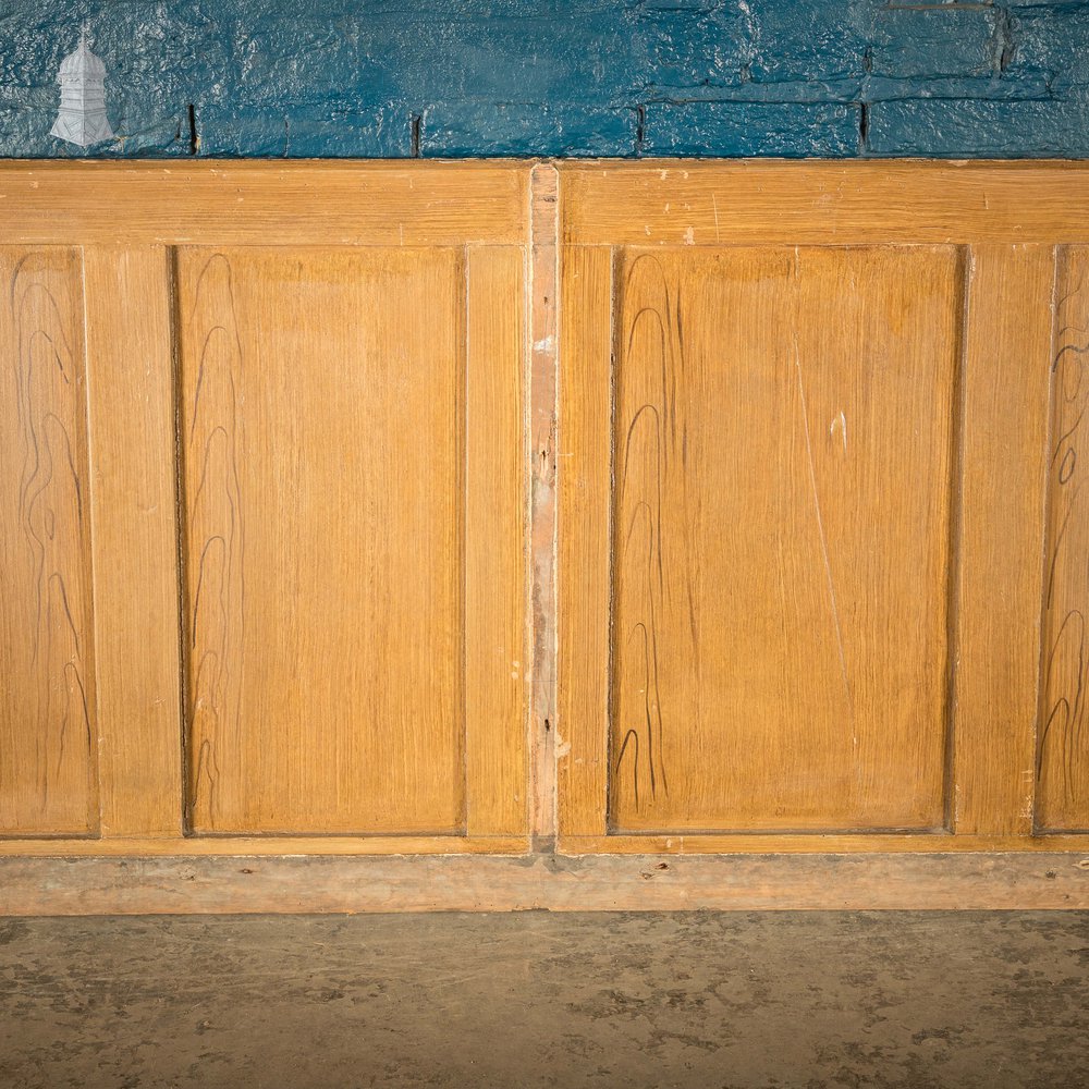 Pine Panelling,  Faux Woodgrain, 2 Panel - A Run of 22M