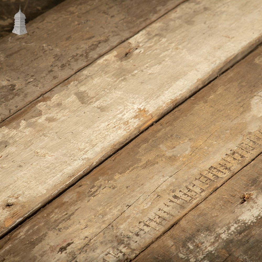 Pine Cladding or Floorboards, Skimmed White Painted Finish
