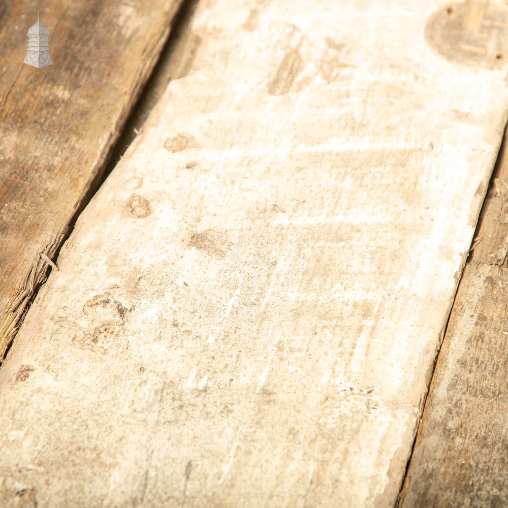 Pine Cladding or Floorboards, Skimmed White Painted Finish