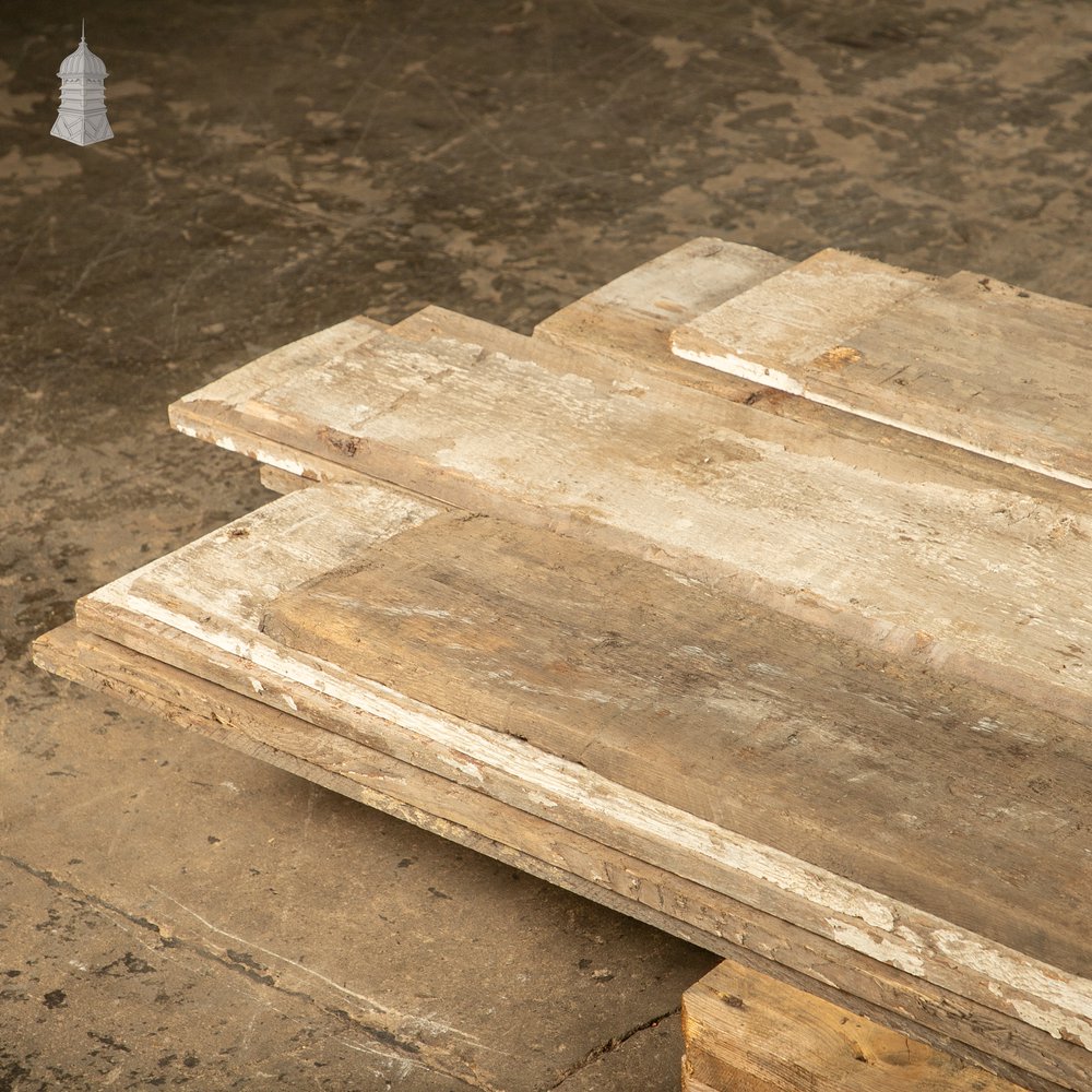 Pine Cladding or Floorboards, Skimmed White Painted Finish