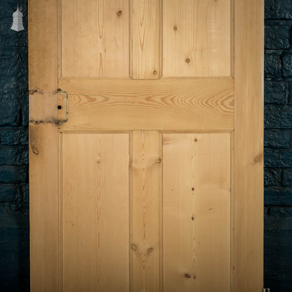 Pine Paneled Door, Moulded 4 Panel