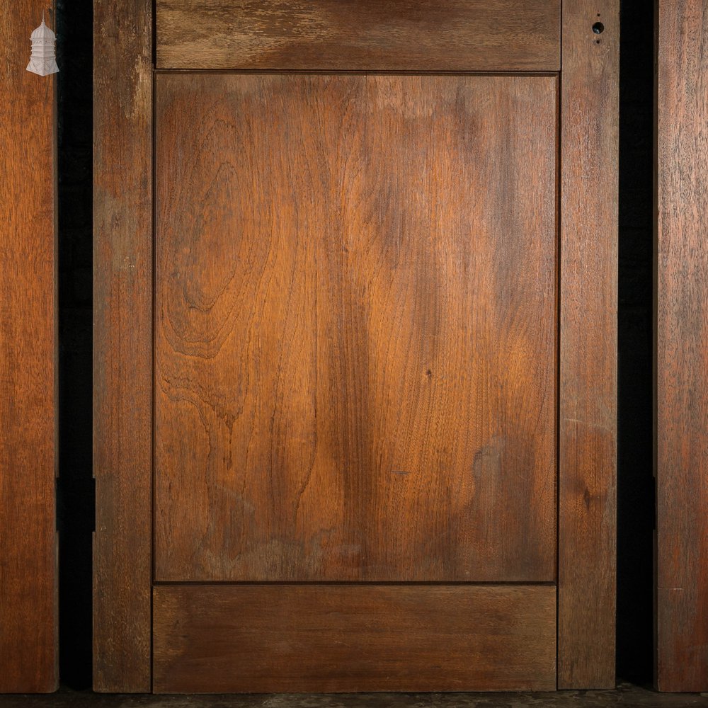 Mahogany Paneled Doors, 2 Panel, Set of 4