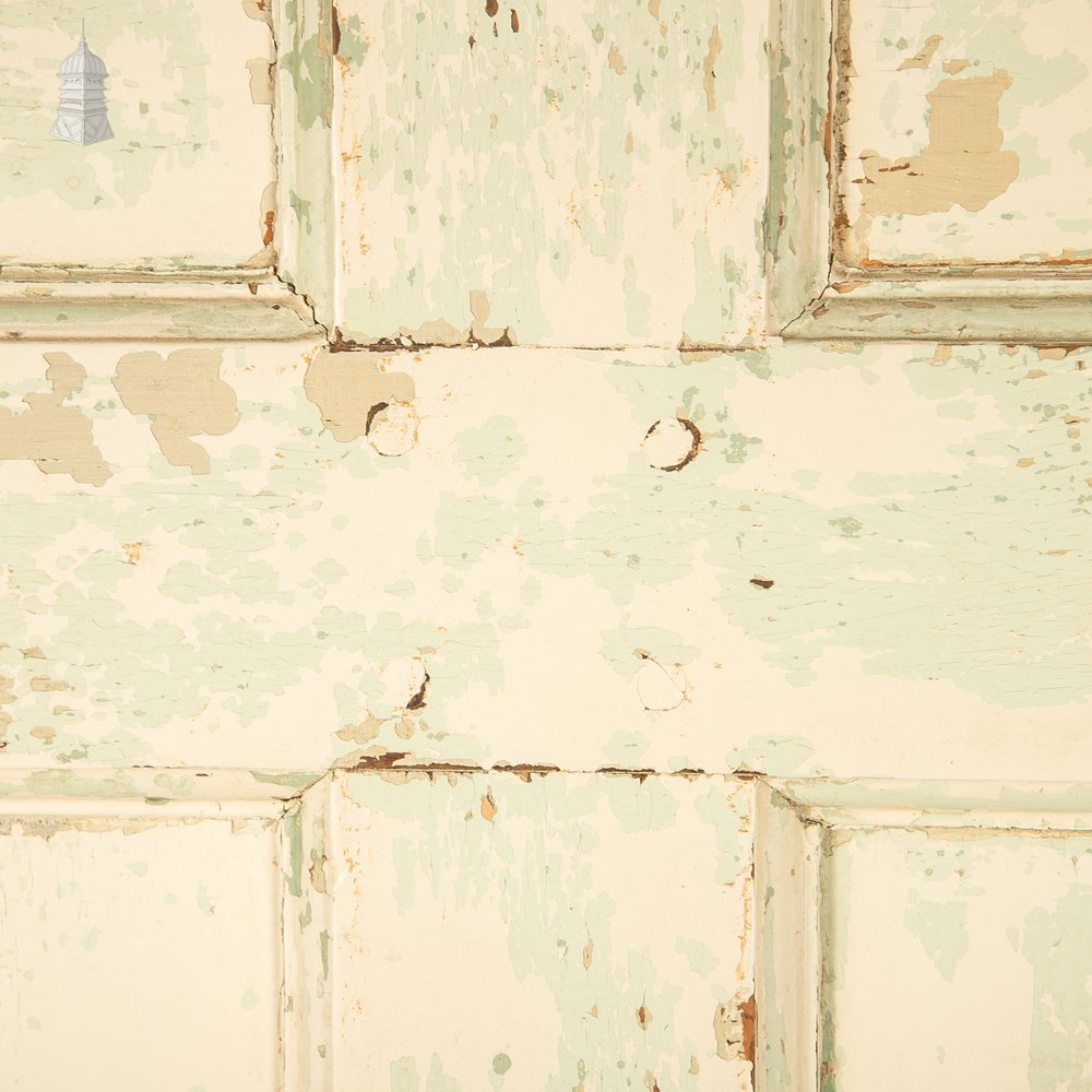 Reclaimed Moulded 6 Panel Door – Distressed White & Cream