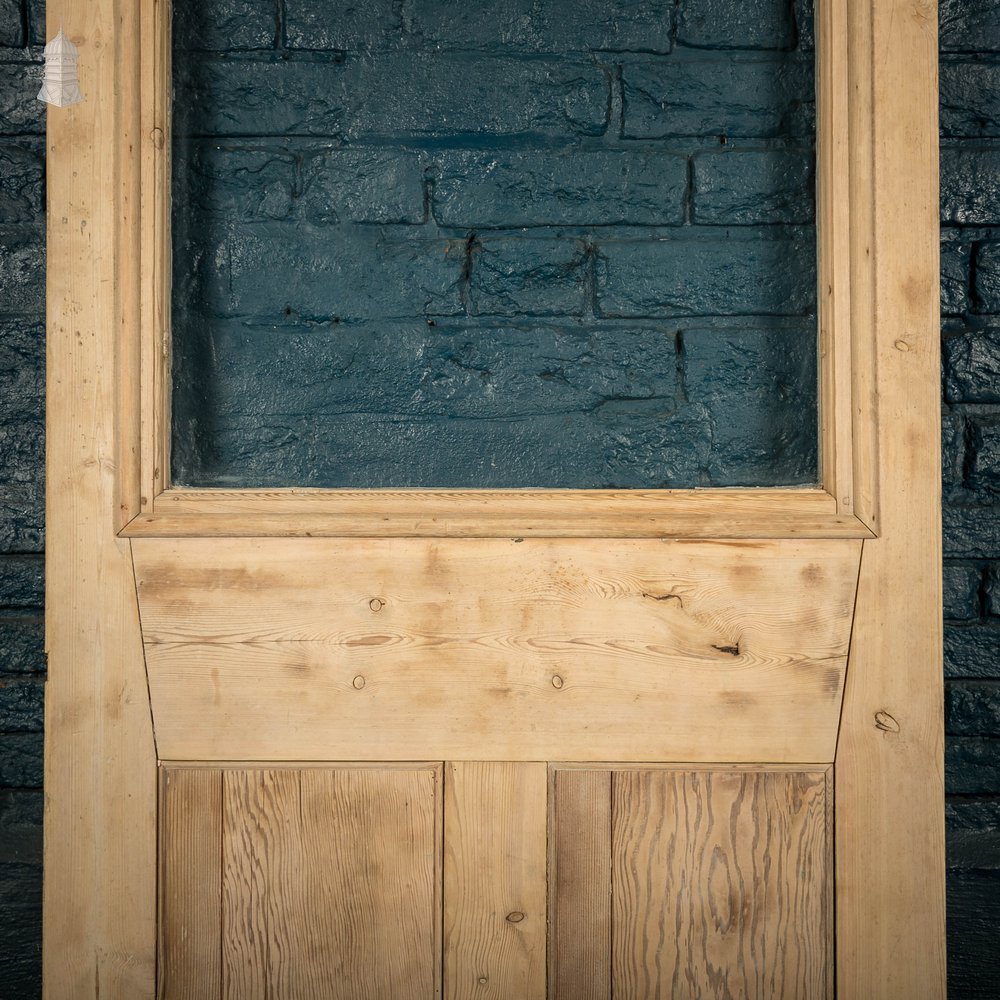 Half Glazed Door, 19th C Pine